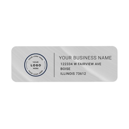 Elegant Custom Business Return Address Label (Vorne)