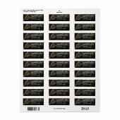 Elegant Custom Business Return Address Label (Vorne)