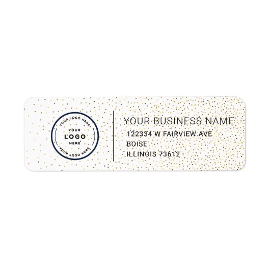 Elegant Custom Business Return Address Label (Vorne)