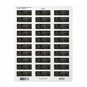 Elegant Custom Business Return Address Label (Vorne)