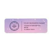 Elegant Custom Business Return Address Label (Vorne)