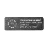 Elegant Custom Business Return Address Label (Vorne)