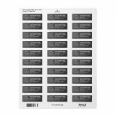 Elegant Custom Business Return Address Label (Vorne)