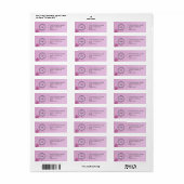 Elegant Custom Business Return Address Label (Vorne)