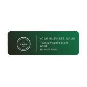 Elegant Custom Business Return Address Label (Vorne)