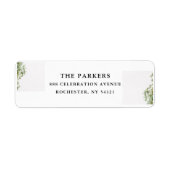 Elegant Custom Business Return Address Label (Vorne)