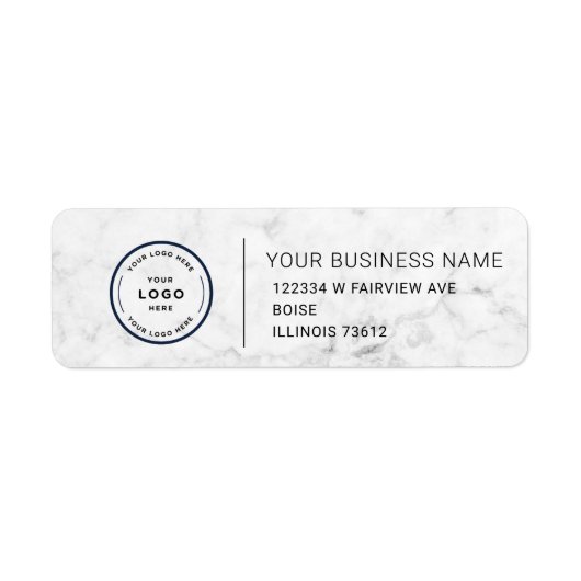 Elegant Custom Business Return Address Label (Vorne)