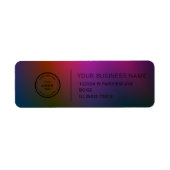 Elegant Custom Business Return Address Label (Vorne)