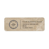 Elegant Custom Business Return Address Label (Vorne)