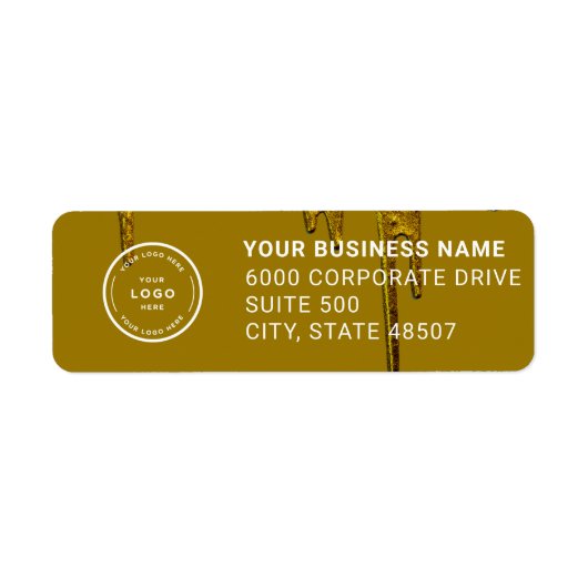 Elegant Custom Business Return Address Label (Vorne)