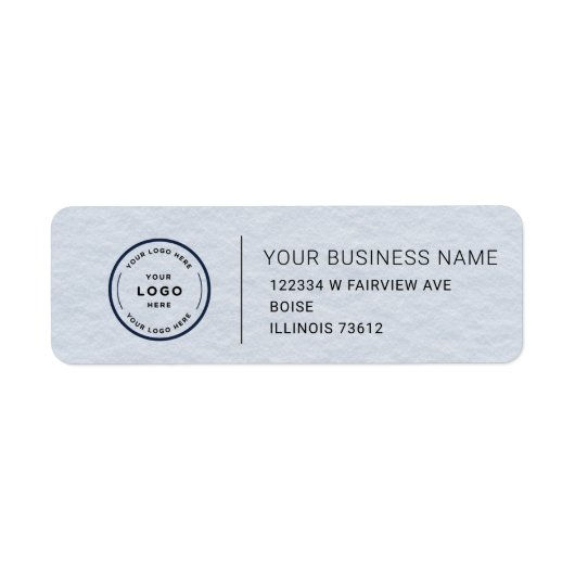 Elegant Custom Business Return Address Label (Vorne)