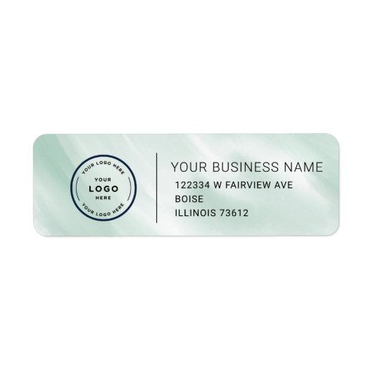 Elegant Custom Business Return Address Label (Vorne)