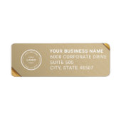 Elegant Custom Business Return Address Label (Vorne)