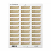 Elegant Custom Business Return Address Label (Vorne)