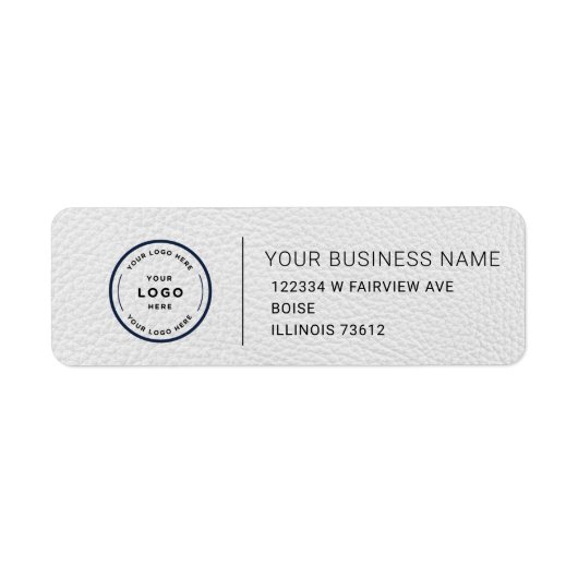 Elegant Custom Business Return Address Label (Vorne)