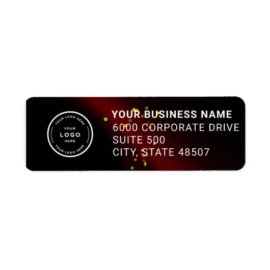 Elegant Custom Business Return Address Label (Vorne)