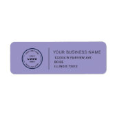 Elegant Custom Business Return Address Label (Vorne)