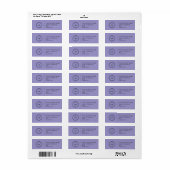 Elegant Custom Business Return Address Label (Vorne)