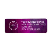 Elegant Custom Business Return Address Label (Vorne)