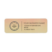 Elegant Custom Business Return Address Label (Vorne)