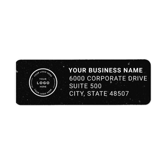 Elegant Custom Business Return Address Label (Vorne)