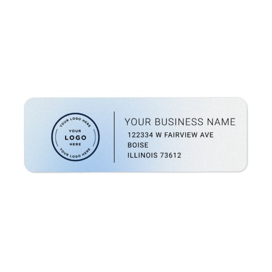 Elegant Custom Business Return Address Label (Vorne)