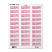 Elegant Custom Business Return Address Label (Vorne)