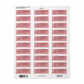 Elegant Custom Business Return Address Label (Vorne)