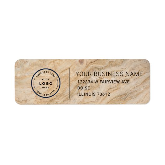 Elegant Custom Business Return Address Label (Vorne)