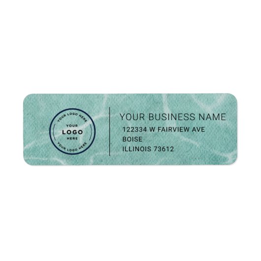 Elegant Custom Business Return Address Label (Vorne)