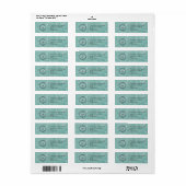 Elegant Custom Business Return Address Label (Vorne)