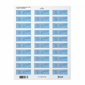 Elegant Custom Business Return Address Label (Vorne)