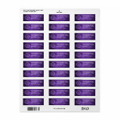 Elegant Custom Business Return Address Label (Vorne)