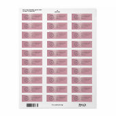 Elegant Custom Business Return Address Label (Vorne)