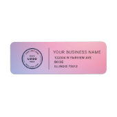 Elegant Custom Business Return Address Label (Vorne)