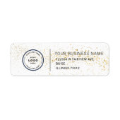 Elegant Custom Business Return Address Label (Vorne)