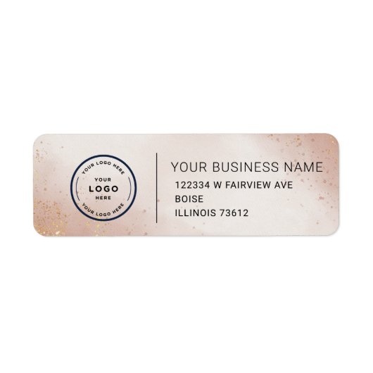 Elegant Custom Business Return Address Label (Vorne)