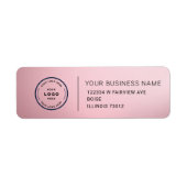Elegant Custom Business Return Address Label (Vorne)