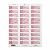 Elegant Custom Business Return Address Label (Vorne)