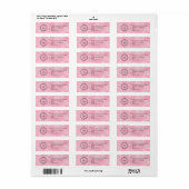 Elegant Custom Business Return Address Label (Vorne)