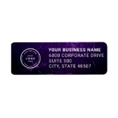 Elegant Custom Business Return Address Label (Vorne)