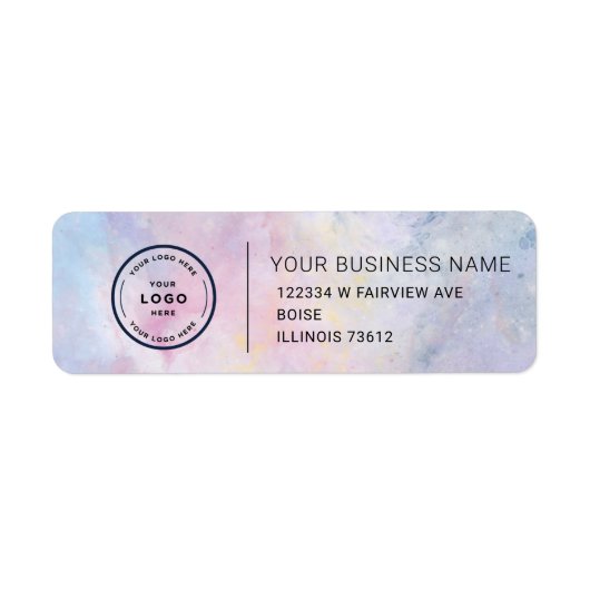 Elegant Custom Business Return Address Label (Vorne)