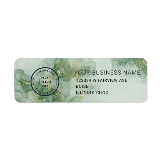 Elegant Custom Business Return Address Label (Vorne)