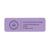 Elegant Custom Business Return Address Label (Vorne)