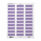 Elegant Custom Business Return Address Label (Vorne)