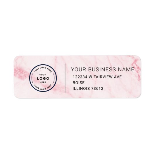 Elegant Custom Business Return Address Label (Vorne)