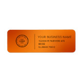 Elegant Custom Business Return Address Label (Vorne)