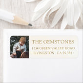 Elegant Custom Christmas Photo Return Address (Insitu)