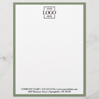 Elegant Custom Company Business Logo Branding Briefbogen