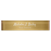 Elegant Custom Desk Name Plate Sign Namensplakette (Vorderseite)
